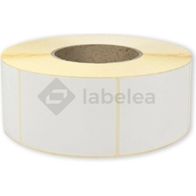 Labelea Samolepiace TERMO etikety 60x80 mm biele papierové, 1800 etikiet na rolke, Farba etikiet Biela, Vnútorný priemer dutinky 76 mm ETM060080W018V