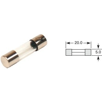 Pojistka skleněná 2A - 5 x 20