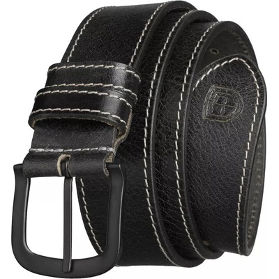 Peterson Pánský kožený černý pásek PTN LTE-2727 Black