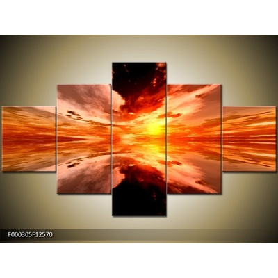 Moderní obraz F000305F12570 (Pětidílný 125x70 cm)