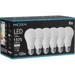 Mexen Nova 6x LED крушка E27, A60, 15W, Неутрална - 4000K, 1575 lm - L100-E27-1540-01x06 (L100-E27-1540-01x06)
