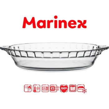 Marinex Тава огнеупорно стъкло с дръжки 26/23/4.7СМ. 1.3Л. 6228 (42-1005)