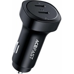 ACEFAST Зарядно за кола с 2xUSB-C изходи с технология за бързо зареждане - Acefast B2 Dual Car Charger 72W (черен)
