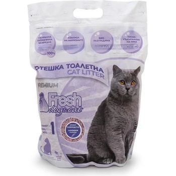 Fresh Dog and Cat Fresh - Соева котешка тоалетна с аромат на лавандула (6 л / 2.5 кг)