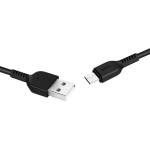 hoco. X20 кабел за зареждане и пренос на данни USB - Type-C, черен, 2 м