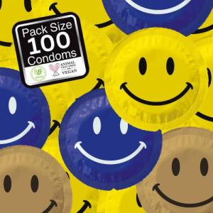 EXS Condoms 100 бр. Класически презервативи EXS Smiley Face