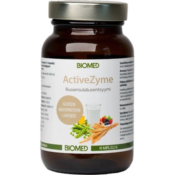 Biomed Храносмилателни ензими ActiveZyme - за стомашен комфорт, 45 капсули (000347 (2183010) BM)
