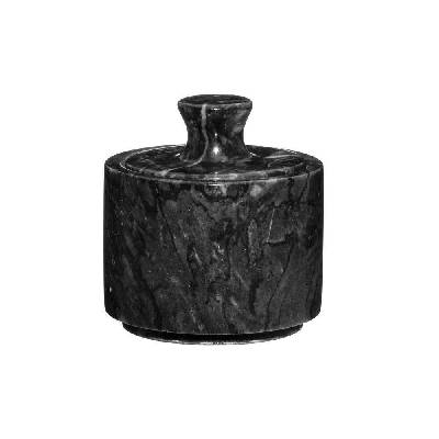 Мраморен канистер за сол с капак maku