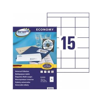 Avery Zweckform Labels Europe100 A4 70x50.8mm white (100)