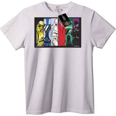 NOONEBRAND Тениска с поп арт от Стар Уорс - 2XL, White