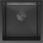 Mexen Trixo стоманена еднокамерна мивка 440 x 440 mm, черна - 6413441000-70 (6413441000-70) Мивка за вграждане