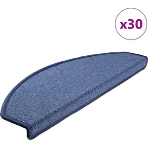 vidaXL Изтривалки за стълби, 30 бр. , 65x24x4 см, сини, полукръгли, големи (3365756)