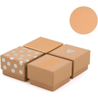ARTEBENE Dárková krabička 6x6x4cm 4 druhy /cena za kus/ hnědá – Hledejceny.cz