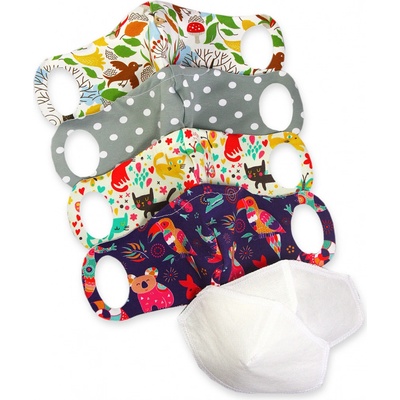 Petit Lulu Komfortní rouška s drátkem 4 ks + Nano filtr do roušky 2 ks – Hledejceny.cz