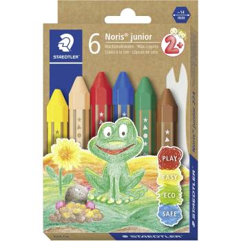 Image 1 of STAEDTLER Восъчни пастели Noris Junior асорти (6) (224 C6)