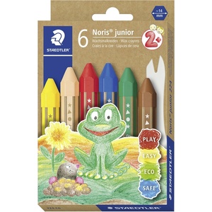 STAEDTLER Восъчни пастели Noris Junior асорти (6) (224 C6)