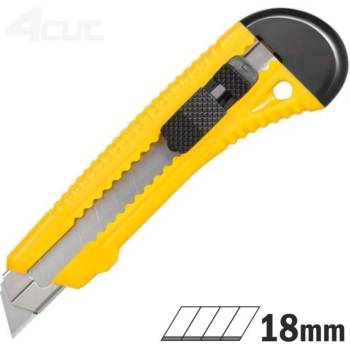 Odlamovací nůž HD s kovovou vodící lištou 18mm