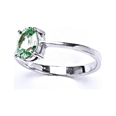 Čištín Stříbrný prsten zirkon peridot T 1245