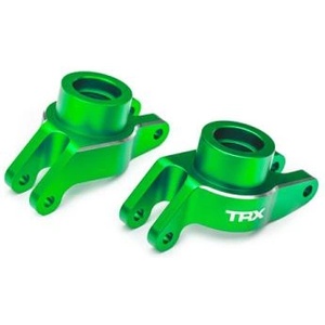 Traxxas задни главини алуминиеви зелено анодирани (чифт)