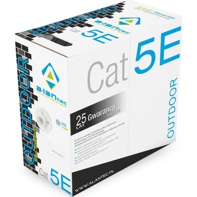 Alantec KIF5OUT305 Cat5e F/UTP (FTP), 305m, černý