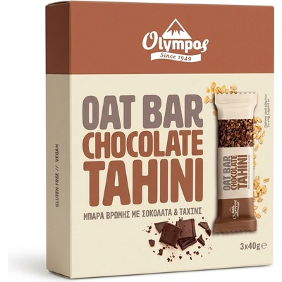 Olympos Ovsená tyčinka Choco & Tahini 3 x 40g