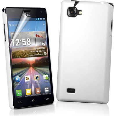 LG Optimus 4X HD P880 Твърд Калъф Бял + Протектор