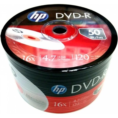 HP Оптичен носител DVD+R media 4.7GB, HP, 16x, 50бр