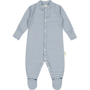 Bio Baby Бебешки гащеризон на райе Bio Baby - 62 сm, 3-4 месеца, син (97222419)