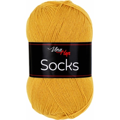 Vlna-hep Socks - ponožková Socks: 61179 Žlutá hořčicová