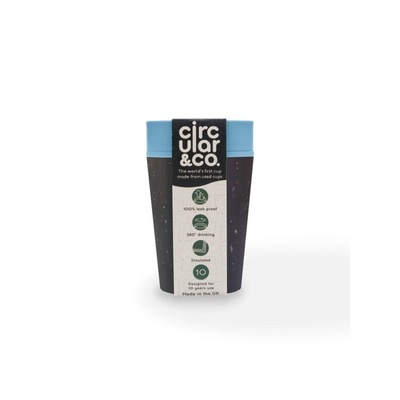 Circular&Co Кръгла чаша Черно/Синьо 227ml