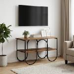 vidaXL ТВ стойка 80 x 40 x 50 cm Старо дърво Инженерна дървесина (8007904)
