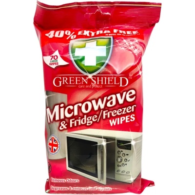 Green Shield мокри кърпи за почистване на микровълнова печка, 70 броя
