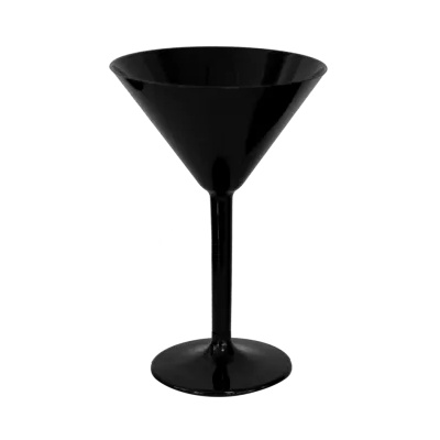 Rubikap RK - Premium Black - Чаша за мартини поликарбонат 200ml. черна (PM. M20)(112х170mm) - 1бр (0151663)