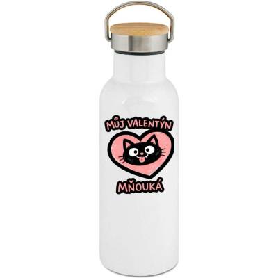 123TRIKO termoska Můj Valentýn mňouká 500 ml vtipné
