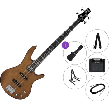Ibanez GSR180-LBF SET 2 Transparent Light Brown Flat Електрическа бас китара