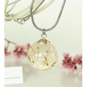 Meganflo Глухарче в прозрачен голям медальон СФЕРА