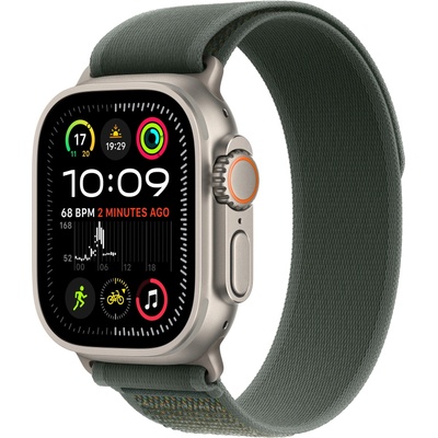 Каишка Apple - Trail Loop Natural Titanium M/L, Apple Watch, 49 mm, Green (mxtp3zm/a)