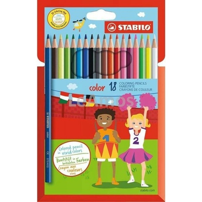 Pastelky STABILO color sada 18 ks