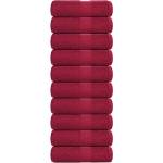 vidaXL Кърпи за гости FROGN 10 бр. бордо 30x50 см 360 г/м2 (136733)