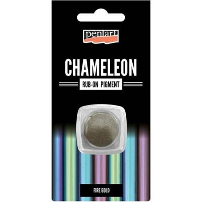 Rub-on pigmentový prášek Chameleon Pentart 0.5 g - ohnivé zlato