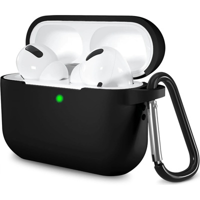 Techsuit Калъф за AirPods Pro 1/2 - Силиконов Калъф - Черен