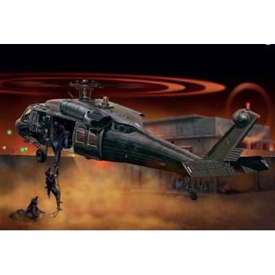 Italeri Vrtulník UH-60-MH-60 HAWK NIGHT RAID černá 1:72