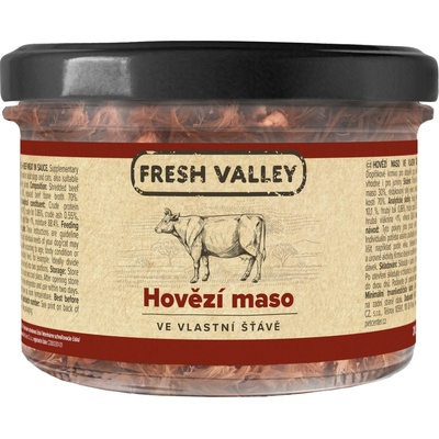 Fresh Valley hovädzie mäso vo vlastnej šťave 200 g