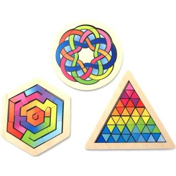 Goki Детски дървен пъзел Goki - Цветове и форми, асортимент (57359)