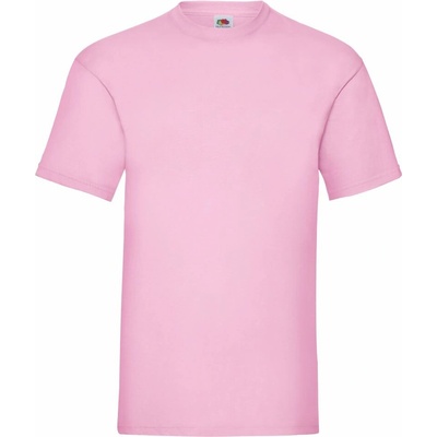 Fruit of the Loom Valueweight T pánské tričko s krátkým rukávem světlá růžová