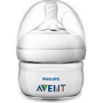 Philips Бебешко шише Philips Avent - Natural, PP, бавен поток/1 капка, 0м+, 60 ml (SCF039/17) - baby