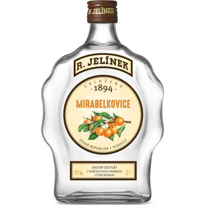 Rudolf Jelínek Mirabelkovice budík 42% 0,7 l (holá láhev)