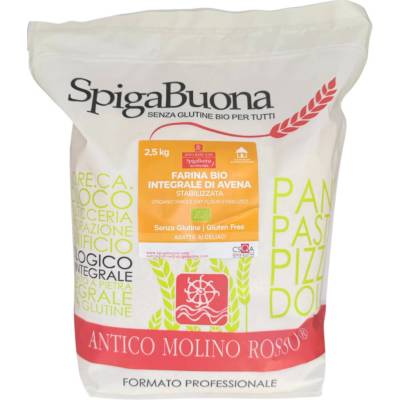 BIO SpigaBuona Ovsená bezlepková celozrnná múka mletá na kamennom mlyne 2500 g