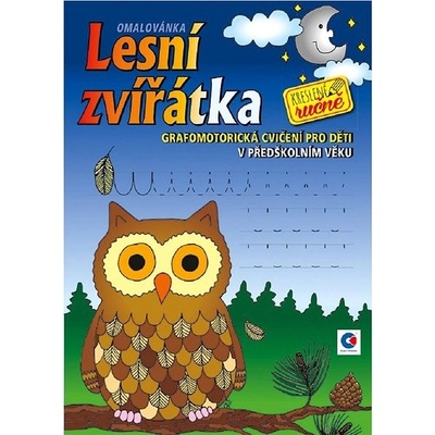Grafomotorická omalovánka A4 Lesní zvířátka