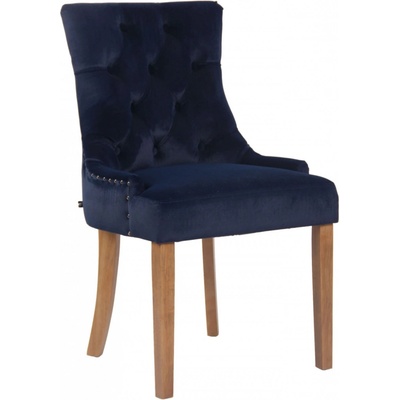 Design Shop Aberdeen samet dřevěné nohy antik světlé Modrá